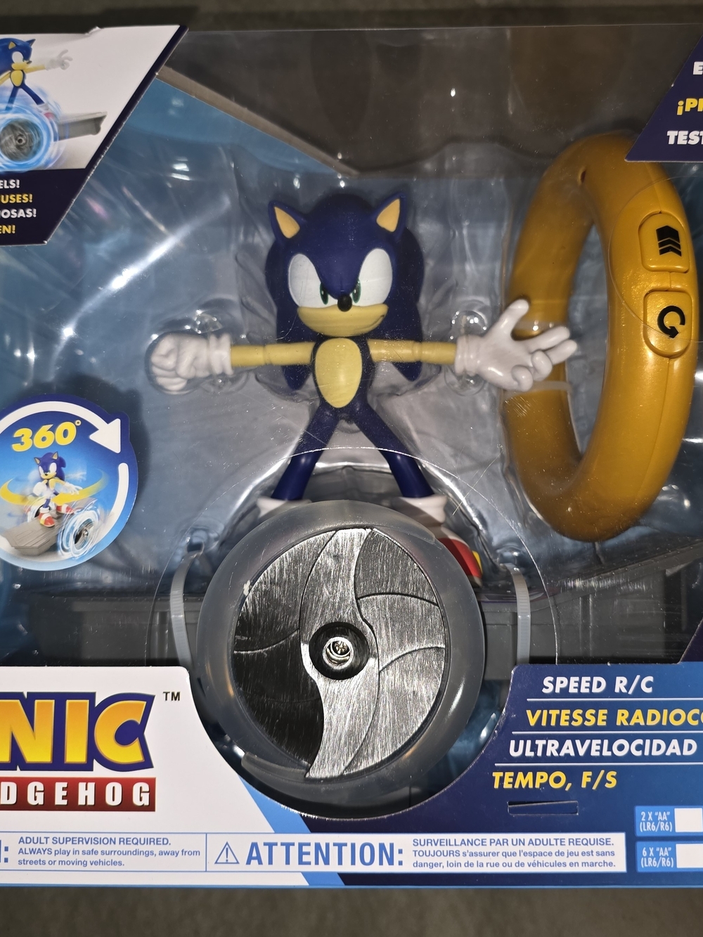 Sonic the Hedgehog Remote Control Skateboard New